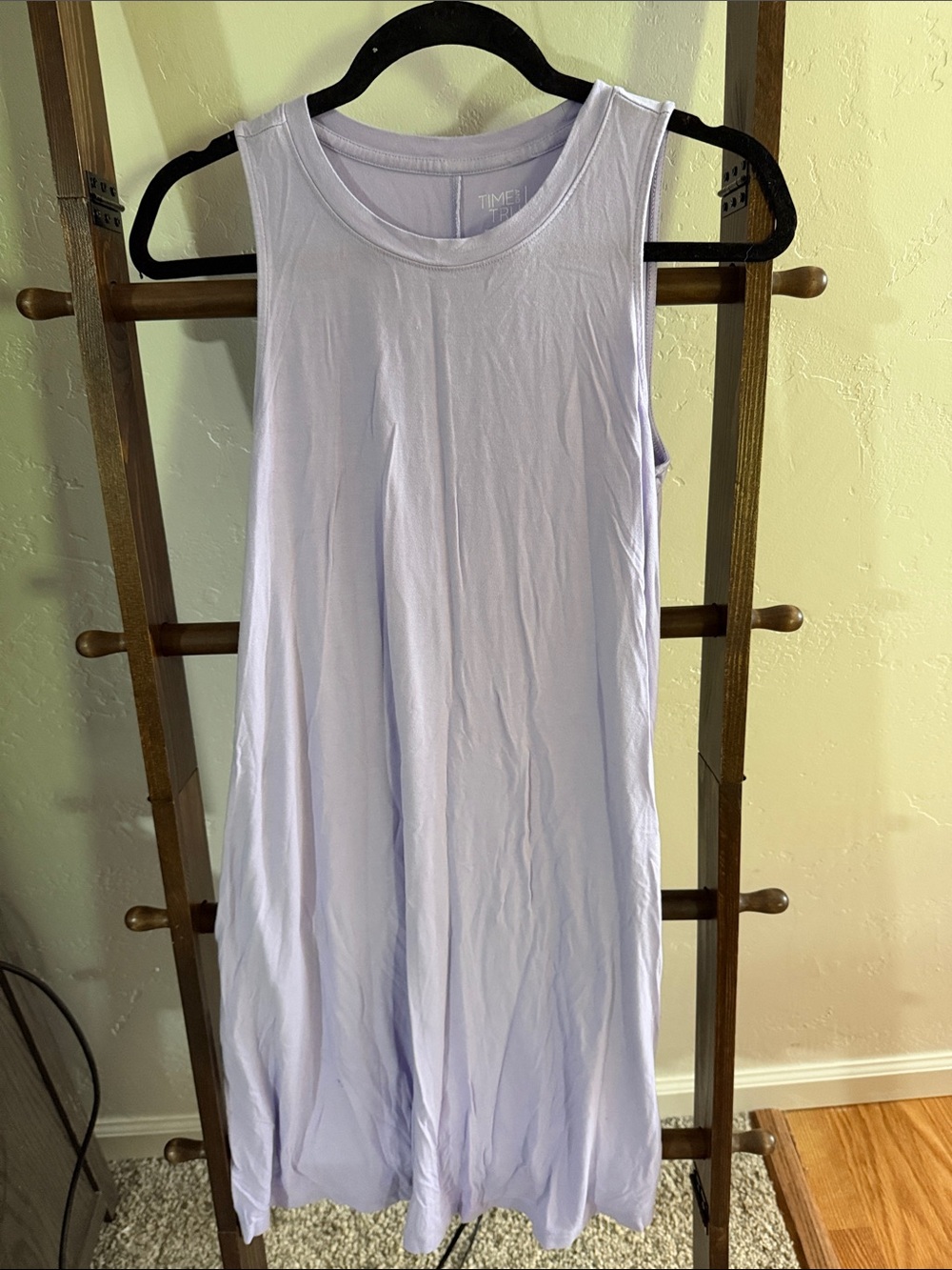 Time and Tru Lavender Crewneck Tank Dress